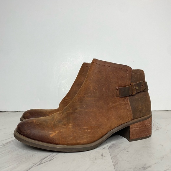 Korks Sonya Brown Leather Bootie 9 1/2 - Picture 15 of 15